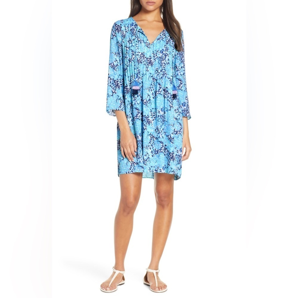 Lilly Pulitzer Marilina Tunic Dress in Light Aqua Spritz Size XSmall